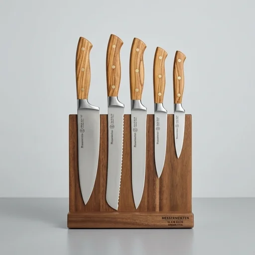 Messermeister Oliva Elite 6-Piece Knife Block Set